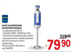 Metro Mixer ad immersione METRO PROFESSIONAL offerta