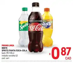 Metro Bibite SPRITE/FANTA/COCA-COLA offerta