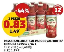 PENNY Passata vellutata al vapore VALFRUTTA offerta