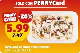 PENNY Insalata di mare con verdure offerta