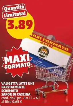 PENNY Valigetta latte uht parzialmente scremato SAPOR DI CASCINA offerta