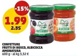 PENNY Confetture frutti di bosco, albicocca AMONATURA offerta
