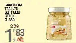 A&O Carciofini tagliati sott'olio SELEX offerta