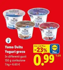 Lidl Yomo Delta Yogurt greco offerta