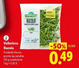 Lidl Vallericca Rucola offerta