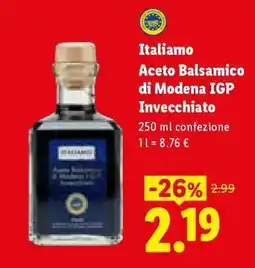 Lidl Italiano Aceto Balsamico di Modena IGP Invecchiato offerta