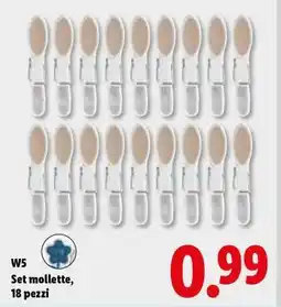 Lidl W5 Set mollette, 18 pezzi offerta
