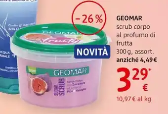 GEOMAR scrub corpo al profumo di frutta