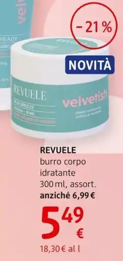 dm drogerie markt REVUELE burro corpo idratante offerta