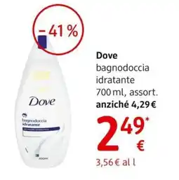 dm drogerie markt Dove bagnodoccia idratante offerta