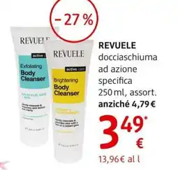 dm drogerie markt REVUELE docciaschiuma ad azione specifica offerta