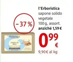dm drogerie markt l'Erboristica sapone solido vegetale offerta