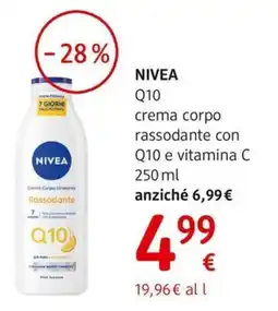 dm drogerie markt NIVEA Q10 crema corpo rassodante con Q10 e vitamina C offerta
