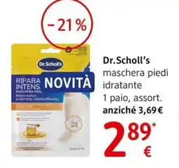 dm drogerie markt Dr. Scholl's maschera piedi idratante offerta