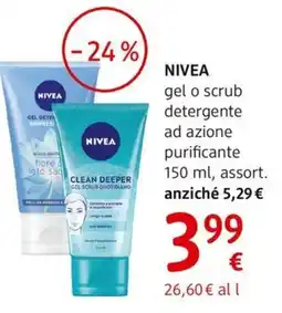 dm drogerie markt NIVEA gel o scrub detergente ad azione purificante offerta