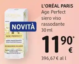dm drogerie markt L'ORÉAL PARIS Age Perfect siero viso rassodante offerta