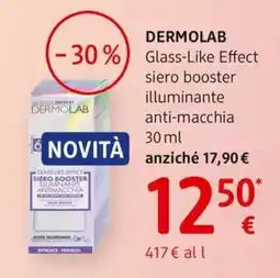 dm drogerie markt DERMOLAB Glass-Like Effect siero booster illuminante anti-macchia offerta