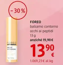 dm drogerie markt FOREO balsamo contorno occhi ai peptidi offerta