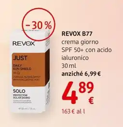 dm drogerie markt REVOX B77 crema giorno SPF 50+ con acido ialuronico offerta