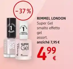 dm drogerie markt RIMMEL LONDON Super Gel smalto effetto gel offerta