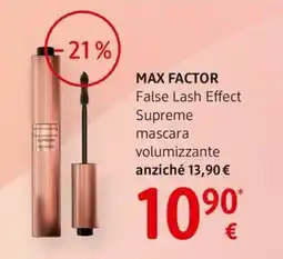 dm drogerie markt mascara volumizzante MAX FACTOR False Lash Effect Supreme offerta