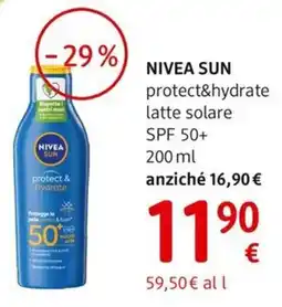 dm drogerie markt NIVEA SUN protect&hydrate latte solare SPF 50+ offerta