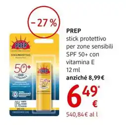 dm drogerie markt PREP stick protettivo per zone sensibili SPF 50+ con vitamina E offerta
