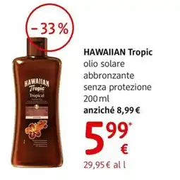 dm drogerie markt HAWAIIAN Tropic olio solare abbronzante senza protezione offerta