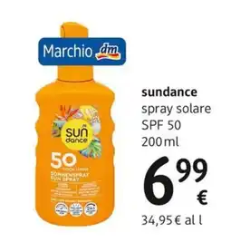 dm drogerie markt sundance spray solare SPF 50 offerta