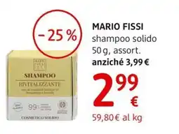 dm drogerie markt MARIO FISSI shampoo solido offerta