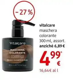 dm drogerie markt vitalcare maschera colorante offerta