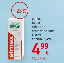 dm drogerie markt elmex Junior collutorio protezione carie offerta
