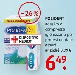 dm drogerie markt POLIDENT adesivo o compresse igienizzanti per protesi dentale offerta
