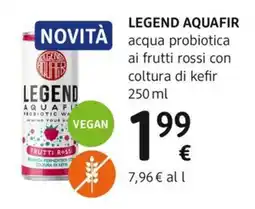 dm drogerie markt LEGEND AQUAFIR acqua probiotica ai frutti rossi con coltura di kefir offerta