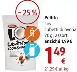 dm drogerie markt Pellito Lov cubetti di avena offerta