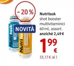 dm drogerie markt Nutritask shot booster multivitaminici offerta