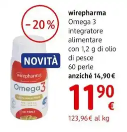 dm drogerie markt wirepharma Omega 3 integratore alimentare con 1,2 g di olio di pesce offerta