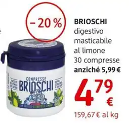 dm drogerie markt BRIOSCHI digestivo masticabile al limone offerta