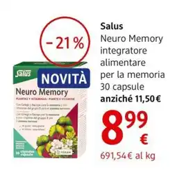 dm drogerie markt Salus Neuro Memory integratore alimentare per la memoria offerta