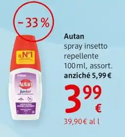 dm drogerie markt Autan spray insetto repellente offerta