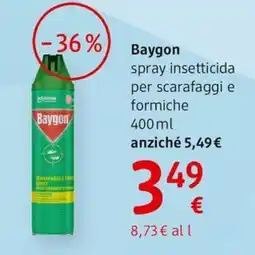 dm drogerie markt Baygon spray insetticida per scarafaggi e formiche offerta
