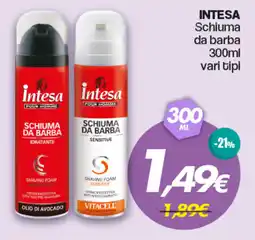 Franzy's INTESA Schiuma da barba offerta