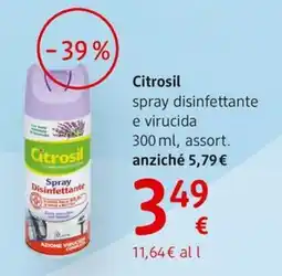 dm drogerie markt Citrosil spray disinfettante e virucida offerta