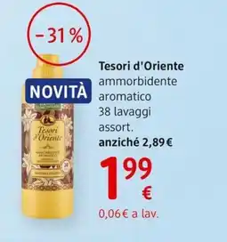 dm drogerie markt Tesori d'Oriente ammorbidente aromatico offerta