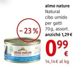 dm drogerie markt almo nature Natural cibo umido per gatti offerta