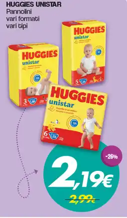 Franzy's HUGGIES UNISTAR Pannolini offerta