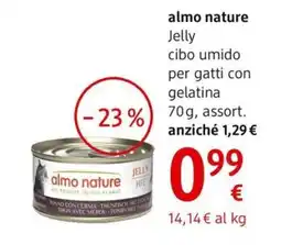 dm drogerie markt almo nature Jelly cibo umido per gatti con gelatina offerta
