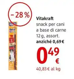 dm drogerie markt Vitakraft snack per cani a base di carne offerta