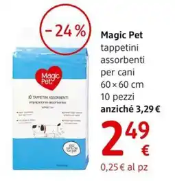 dm drogerie markt Magic Pet tappetini assorbenti per cani offerta