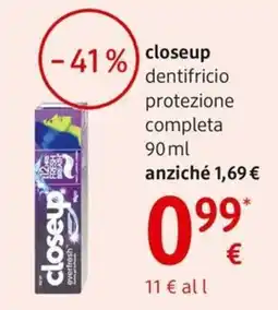 dm drogerie markt closeup dentifricio protezione completa offerta